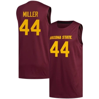 Men's Arizona State Sun Devils Adam Miller Maroon Basketball Jersey - Replica