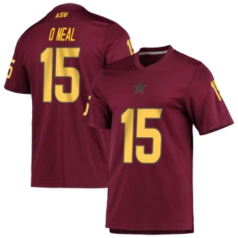 Men's Arizona State Sun Devils Elijah O'Neal Maroon AEROREADY Football Jersey - Replica