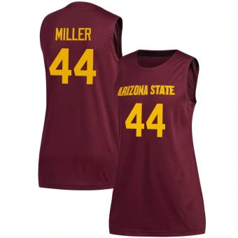 Women's Arizona State Sun Devils Adam Miller Maroon Basketball Jersey - Replica