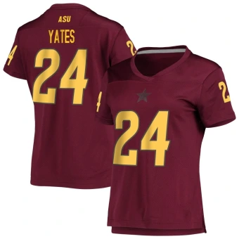 Women's Arizona State Sun Devils Isaac Yates Maroon AEROREADY Football Jersey - Replica