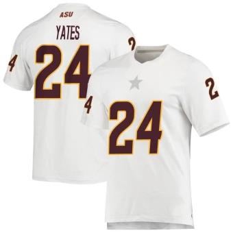 Youth Arizona State Sun Devils Isaac Yates AEROREADY Football Jersey - Replica White