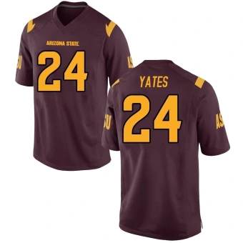 Youth Arizona State Sun Devils Isaac Yates Maroon Football Jersey - Replica